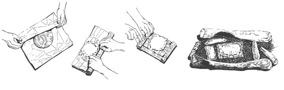 cottura al cartoccio, griglia, barbecue, trapper